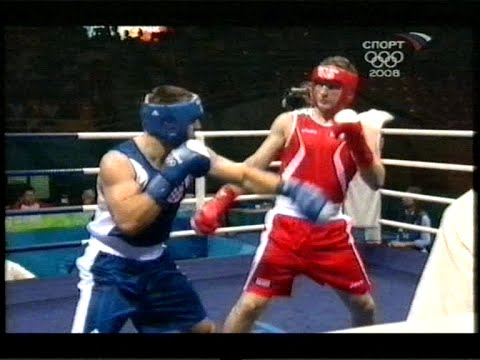 Cammarelle vs Tomasovic, Pechino 2008. Fonte: youtube, Boxing VHS