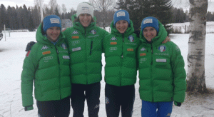 le atlete italiane in gara ai mondiali di sci nordico 2017 a lahti, in finlandia, di salto con gli sci 