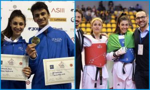 sofia-europei-U21-taekwondo-vito-dell'-aquila-oro-sarah-al-halwani-argento-daniela-rotolo-oro-cristina-gaspa-argento-italia
