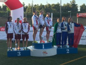 italia femminile squadra argento pentathlon europei juniores 2017 irene prampolini alice rinaudo beatrice mercuri nazionale italiana squadra femminile 
