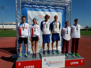 pentathlon europei youth a 2017 staffetta mista oro giorgio malan elena micheli italia pentathlon moderno
