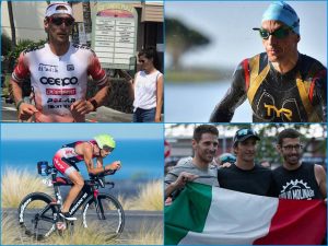 ironman world championship hawaii 2017: alessandro degasperi, giulio molinari e daniel fontana in gara (italia team) triathlon