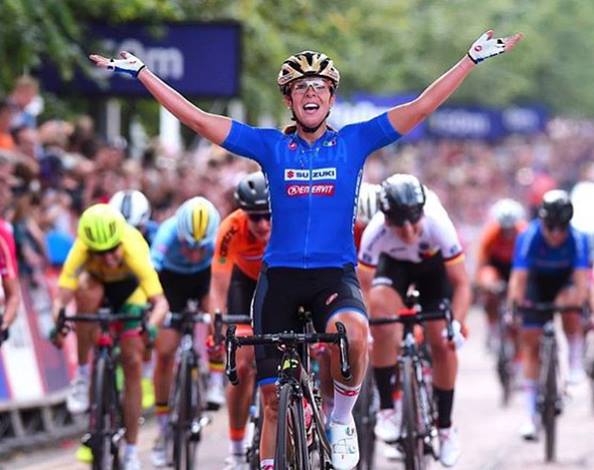 Ciclismo su strada, Europei 2018: Marta Bastianelli trionfa.