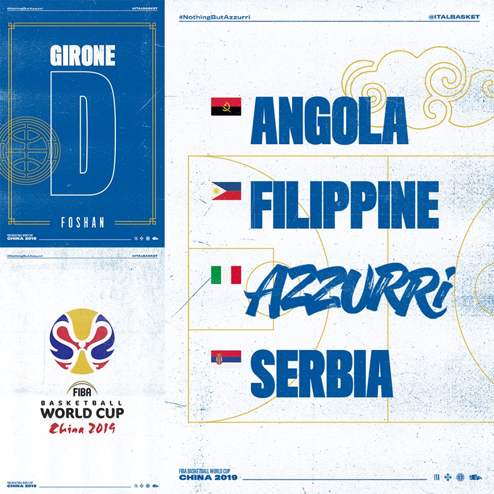 Italia: usciti i gironi dei Mondiali 2019