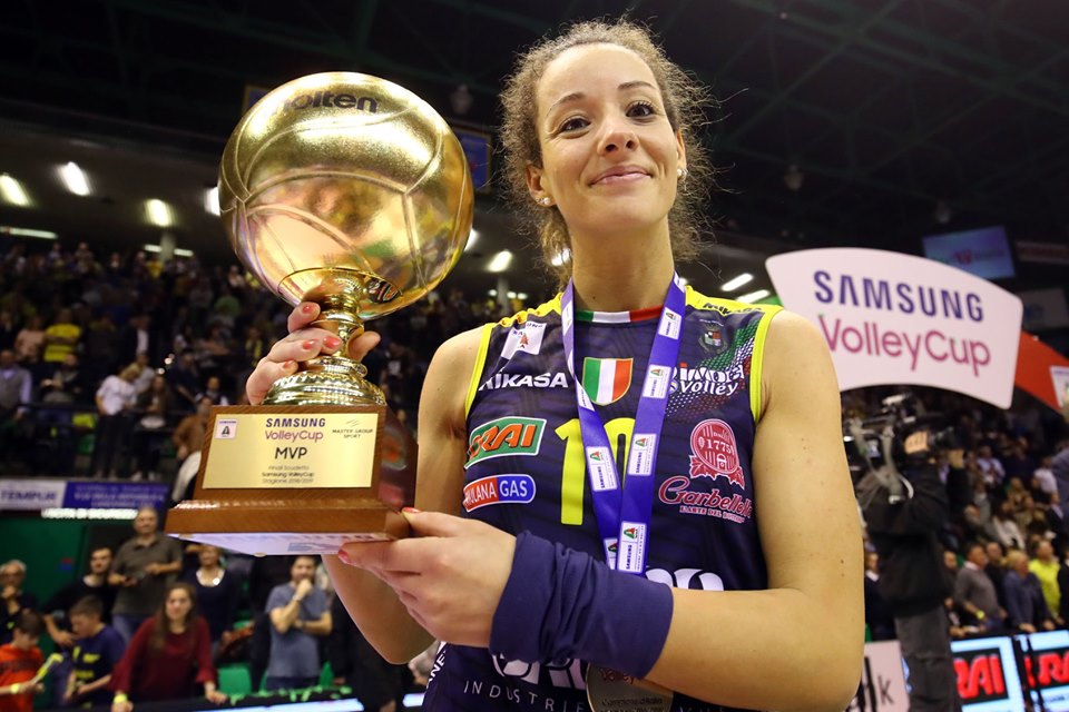 Monica De Gennaro (in photo), libero titolare di Imoco Volley Conegliano, premiata MVP.
FONTE: facebook/legavolleyfemminile