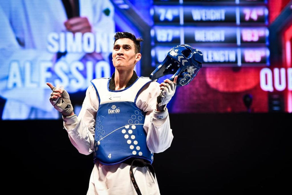 taekwondo mondiali manchester 2019 simone alessio oro italia italy world championships golden world champion categoria -74 kg maschile male