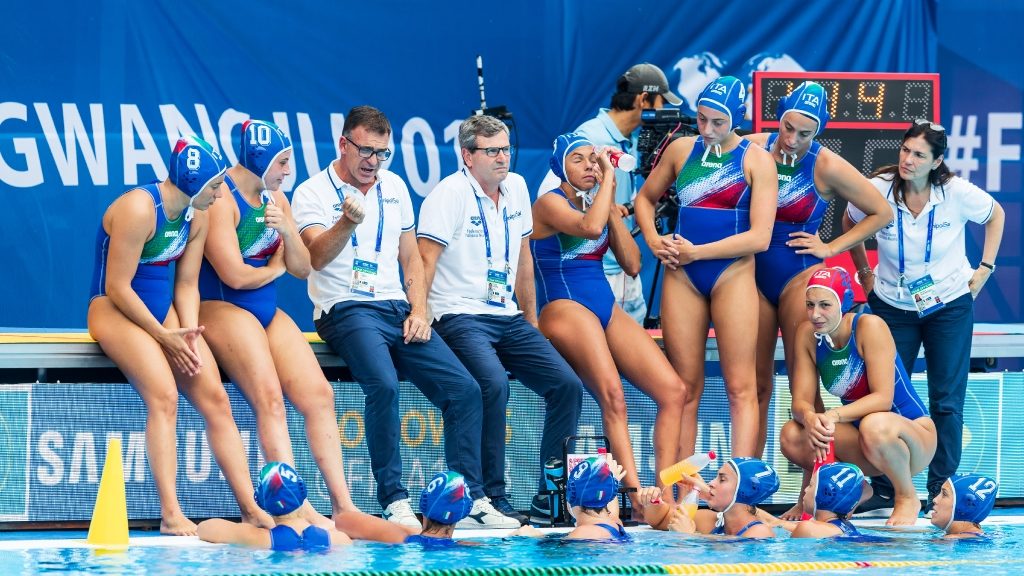 pallanuoto femminile mondiali 2019 gwangju setterosa 7rosa italia russia olanda sesto posto waterpolo world championships italy 6° posto sixth place fabio conti ct