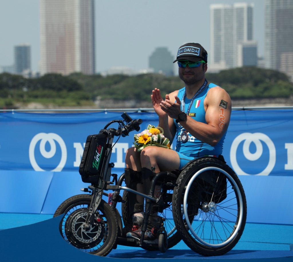 paratriathlon coppa del mondo 2019 tokyo pier alberto buccoliero bronzo italia italy triathlon paralimpico paralympics bronze terzo posto world cup