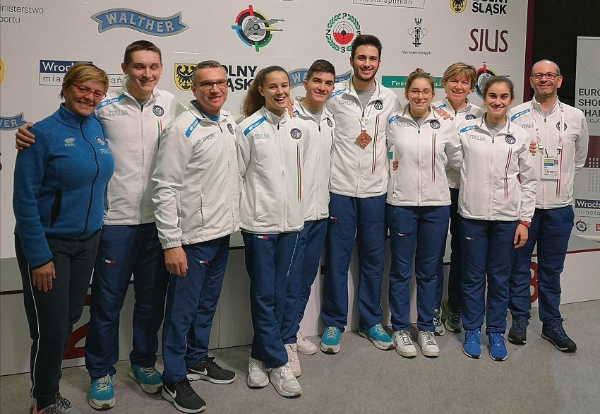 La squadra azzurra juniores agli Europei 2020 di Wroclaw (POL)