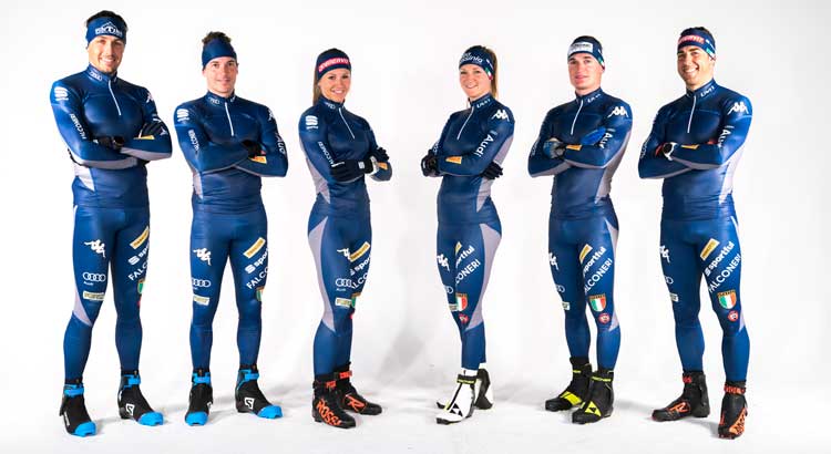 La squadra di sci di fondo azzurra