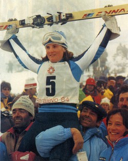 Paoletta Magoni, oro ai Giochi Olimpici Invernali di Sarajevo 1984